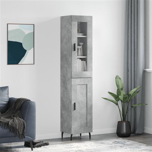Vidaxl Gris Buffet Haut - Béton - Image 3