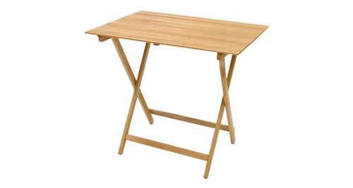 Table pliante en bois de hêtre 60 x 80 h75 cm extérieur intérieur cuisine jardin