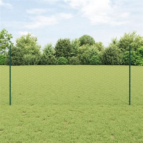 Non Communiqué Vert Poteaux De Clôture Vidaxl 11 Pcs En U-Channel 120 Cm Acier 3336795