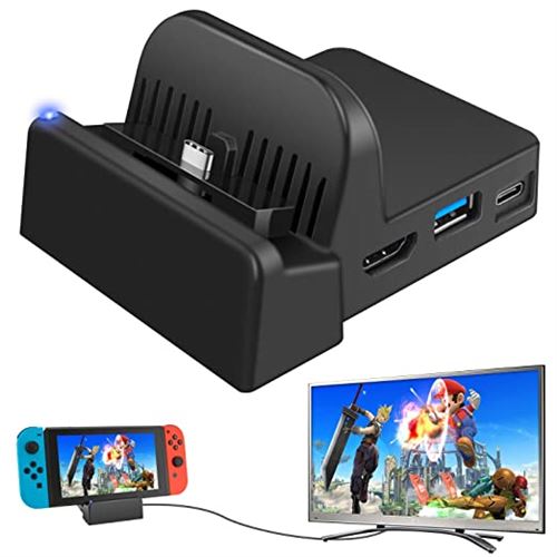 14€78 sur Station D'accueil Ponkor Pour Nintendo Switch (Pas De Câble De  Charge) Ti-smart™ Noir - Jeux classiques - Achat & prix