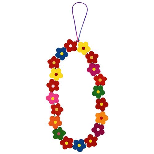 Bijou de Téléphone 25 cm Perles Fleurs Acryliques Pratique Avizar Multicolore