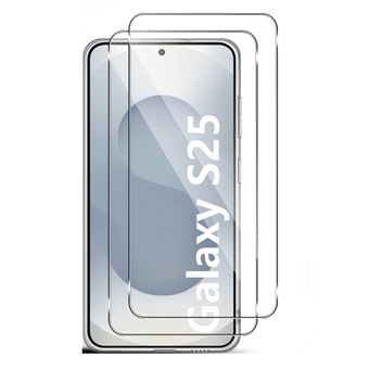 Lot de 2 Verres Trempés Pour SAMSUNG GALAXY S25 5G.Transparent - Anti Rayures - Ultra Résistant Dureté 9H - HQSELECTION® - 1