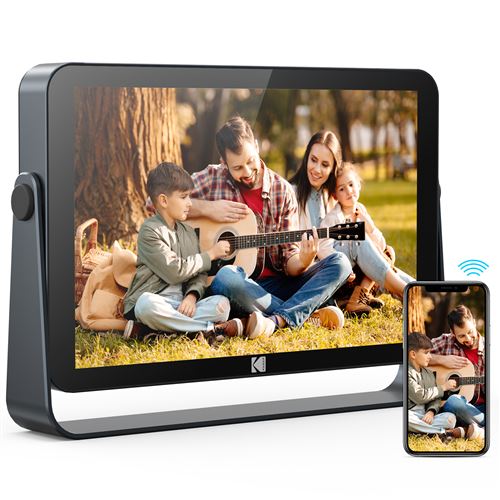 Kodak RWF-109VGR cadre photos numériques Noir Wifi - Neuf