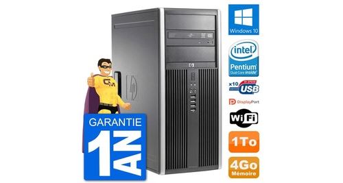 Pc tour hp 8200 intel g630 ram 4go disque dur 1to windows 10 wifi