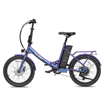 Vélo de ville électrique Fafrees F20 Lasting, capteur de couple, 36 V, 250 W, 18,2 Ah, Bleu aurore - 1