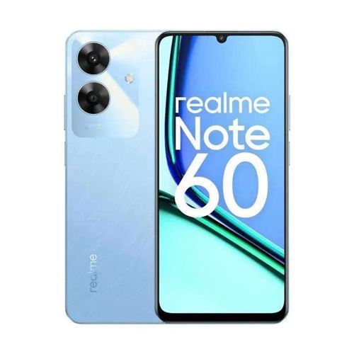 Smartphone Realme Note 60 bleu 6.75 RAM 6 Go stockage 128 Go