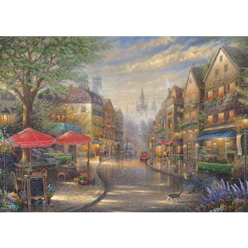 Puzzle Schmidt - Thomas Kinkade : Café à Munich, 1000 pièces