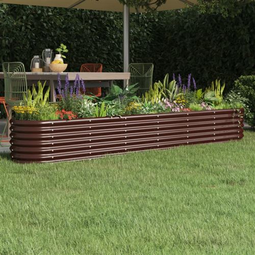 Vidaxl Marron Lit Surélevé Acier 260 Cm - Image 3