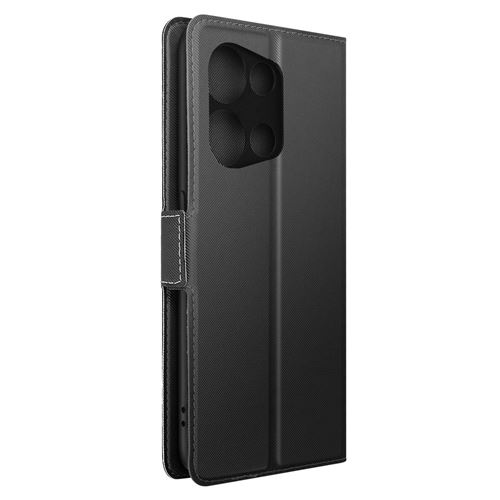 Avizar Étui pour Oppo Reno 8 Pro 5G Portefeuille Support Finition Striée Ultra-Slim [device_name] Noir / Gris