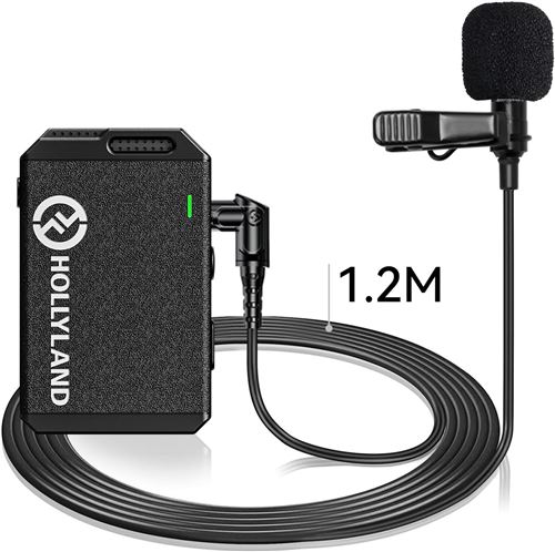 Hollyland Microphone Cravate Externe Filaire 3.5mm Omnidirectionnel pour  Système de Microphone sans Fil Lark Max (1-Paquet) - Microphone - Achat &  prix