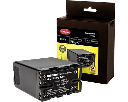 Hähnel Fototechnik HL-U70 Batterie pour appareil photo Remplace laccu dorigine BP-U70 14.4 V 6800 mAh