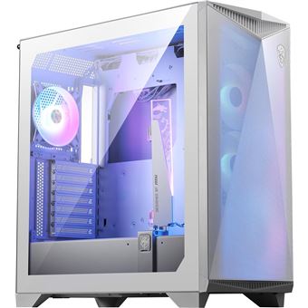 Boitier PC MSI Mpg Gungnir 300R Airflow Blanc Capacité E-ATX 4 x ventilateurs 120mm