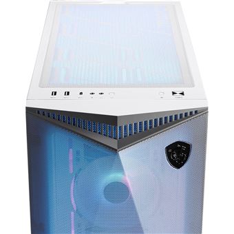 Boitier PC MSI Mpg Gungnir 300R Airflow Blanc Capacité E-ATX 4 x ventilateurs 120mm