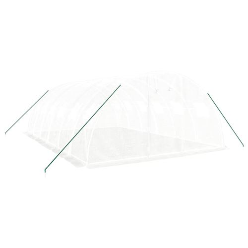 VidaXL Serre avec cadre en acier blanc 24 m² 6x4x2 m