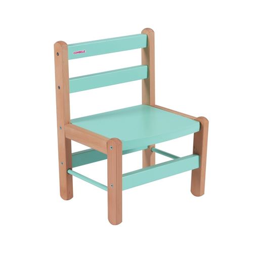 Combelle - Chaise enfant Louise - bicolore vert menthe