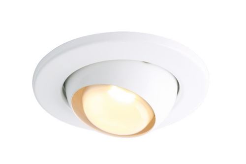 Downlight à globe oculaire blanc Knightsbridge, 240V 80W