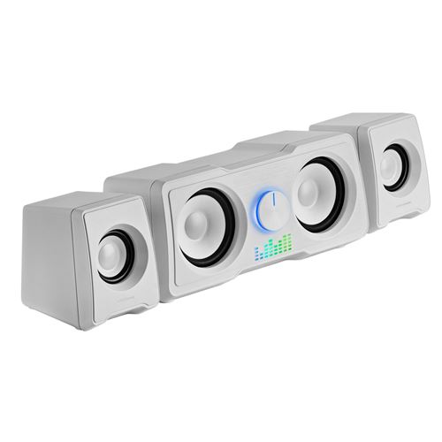 Mars Gaming MS22, Altavoces Compactos Gaming 2.2, RGB Flow, Subwoofer, DSP 35W, Altavoces RGB Negro o Blanco