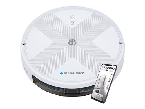 Blaupunkt Bluebot XVAC BPK-VCBB1XVW - Aspirateur - robot - sans sac - blanc brillant