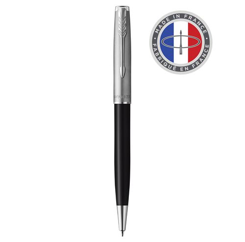 PARKER Sonnet Essentiel Stylo bille, Noir, Recharge noire pointe moyenne, Coffret cadeau