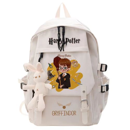 Sac à Dos Harry Potter pour Garçon et Filles (SD3385) 32*13*45 cm Blanc