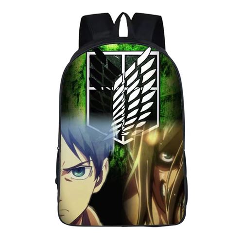 Sac à dos Attack on Titan pour Enfants Cadeaux pour Garçon (SD1555) 29*12.5*42 cm Multicolore