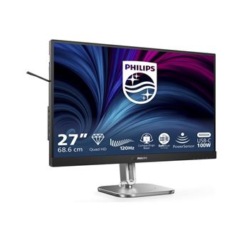 Philips 27B2U4601 - 4000 Series - écran LED - 27" - 2560 x 1440 QHD @ 120 Hz - IPS - 1500:1 - HDMI, 2xDisplayPort, USB-C - haut-parleurs - Charbon