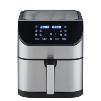 10 en 1 Friteuse sans huile 8L Professionnel pour la Famille- 10 Programmes - Avec Fenêtre visible et Ecran tactile - Noir - 1