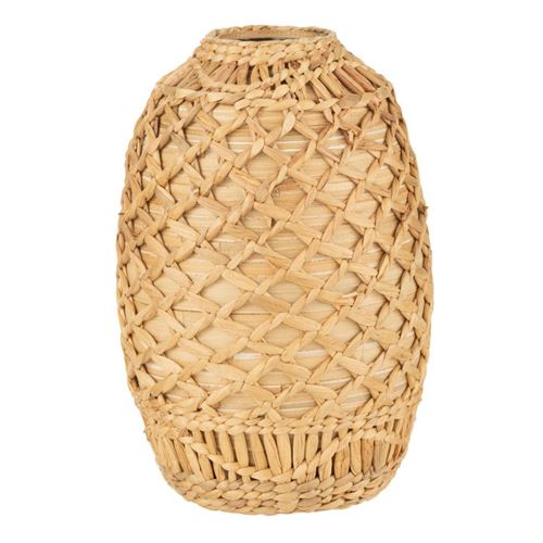 Generique Vase Déco Tressé "Bambou" 37Cm Naturel - Image 2