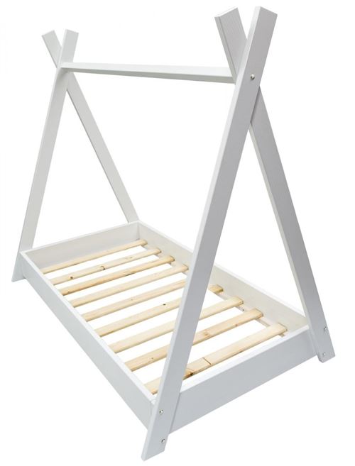 Non Communiqué Blanc Lit Maison 2 En 1 Tente 160X80cm
