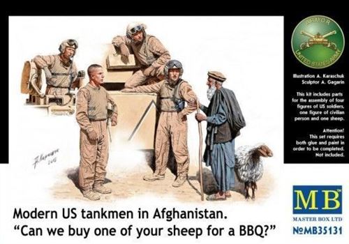 Modern U.s. Tankmen In Afghanistan - 1:35e - Master Box Ltd.