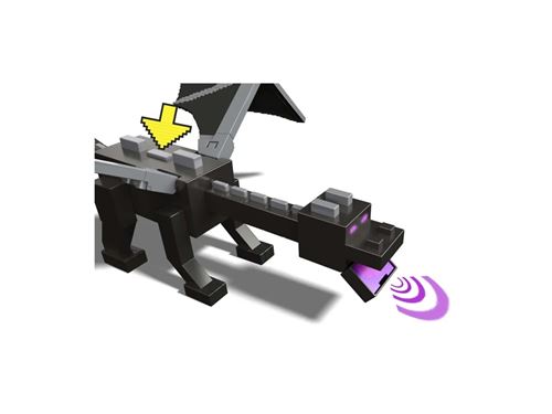Non Communiqué Figurine Minecraft Ender Dragon Avec Steve 51 Cm