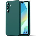 Coque pour Samsung Galaxy A16 5G/4G- Protection Silicone Doux Ultra Slim Antichoc Vert Nuit - BOOLING