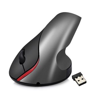 DELUX Souris Verticale Ergonomique Sans Fil 2,4 G Avec 3 DPI Réglables