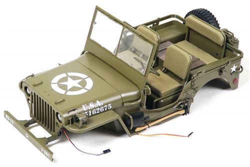 Carrosserie Complète Jeep Willys 1/6
