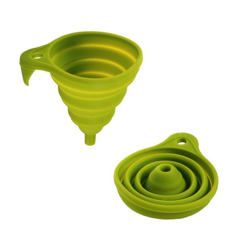 Entonnoir en silicone pliable