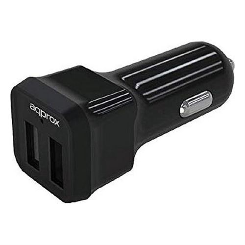 Chargeur de voiture approx! APPUSBCAR24B 5V 2.4A Noir