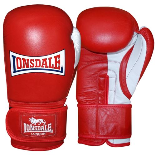 LONSDALE Gants d'entraînement Pro Safe Rouge 18 onces