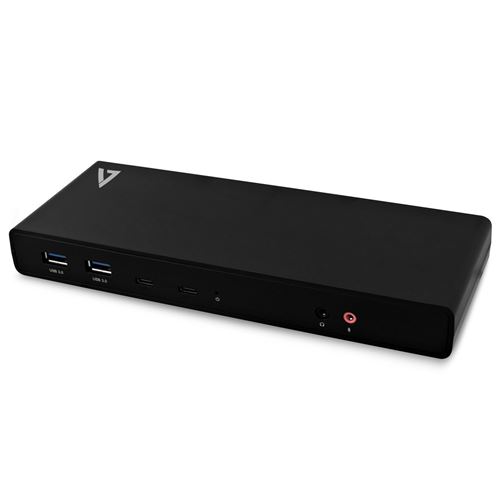 V7 UCDDS-1E - Station d'accueil - USB-C / USB 3.0 - 2 x HDMI 2 x DP - GigE