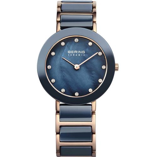 Bering Montre Femme, Mixte 11429-767 Bleu, nacre