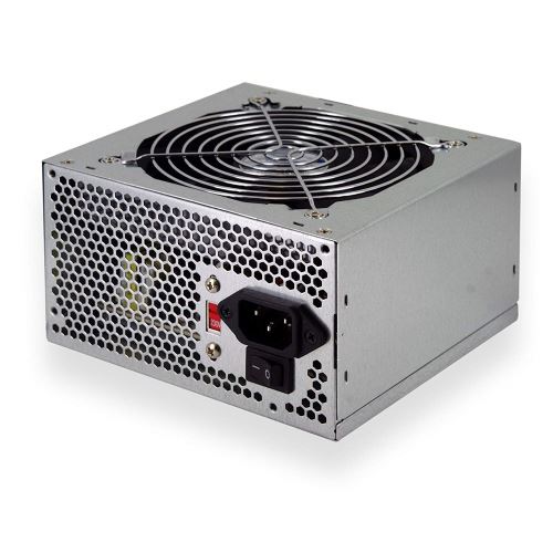 Nilox PSNI-5001 Bloc d'alimentation pour ordinateur, 500 W, ATX 24 broches, 1 x processeur à 4 broches, 4 x SATA, 2 x Molex, 1 x FDD