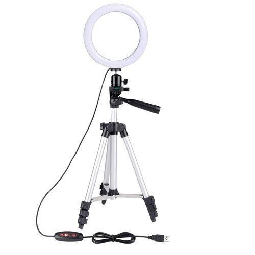 Anneau lumineux LED 10IN avec support dimmable 5500K