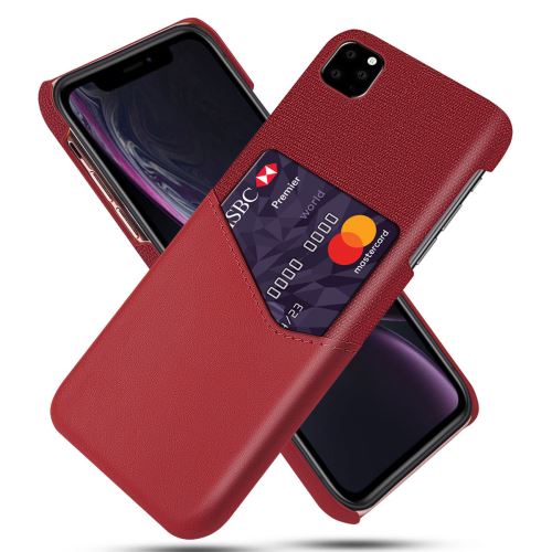 Coque de protection avec fente carte pour Apple iPhone 11 Pro Max 6.5 - Rouge