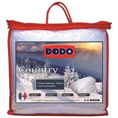 DODO Couette chaude 400gr/m2 COUNTRY 140x200cm