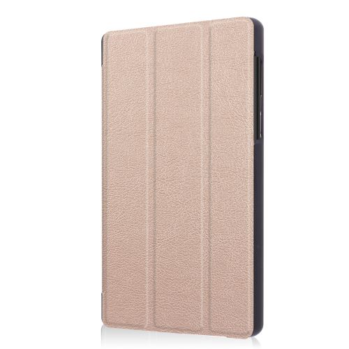 Étui de protection tri-pliée pour Lenovo Tab4 7 TB-7504F 7504N 7504X - Or rose