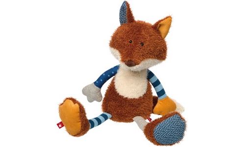 sigikid, Fille et Garçon, Peluche Renard, Patchwork Sweety, Brun/Multicolore, 38864