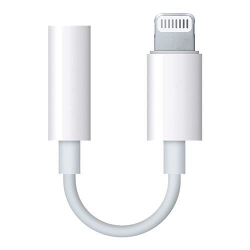 Adaptateur convertisseur de prise casque pour iPhone X, iPhone 8/8 Plus, iPhone 7 / 7 Plus / 6 iPod / iPad Lightning vers connecteur mini jack 3.5mm