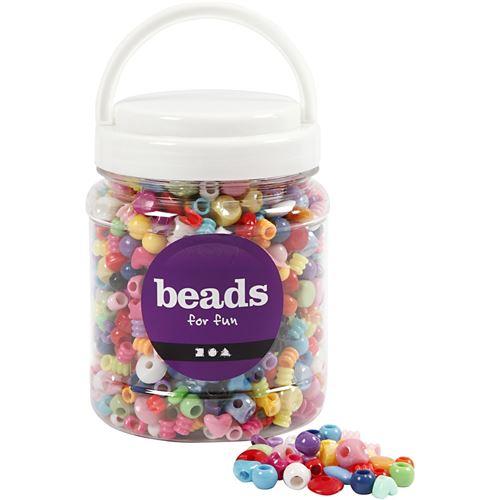 Creotime perles 1175 pièces multicolores pour le plaisir