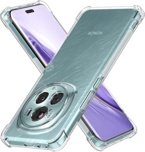 Xeptio Blanche Coque Pour Honor Magic 6 Pro 5G Souple Transparente Bumper En Gel Tpu Avec Bords Renforcés