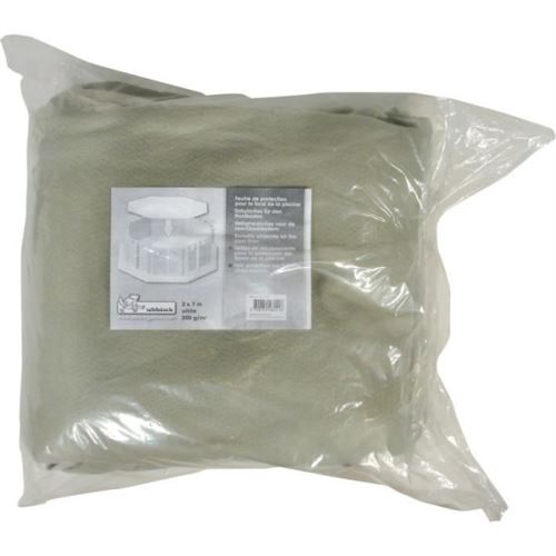 Ubbink Blanc Feutre De Protection De Sol Pour Piscine 200 G M² L 2 L 7 M