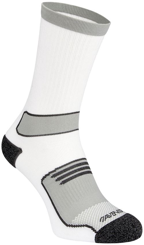 sport chaussettes pour hommes 2-pack blanc / gris taille 43/46